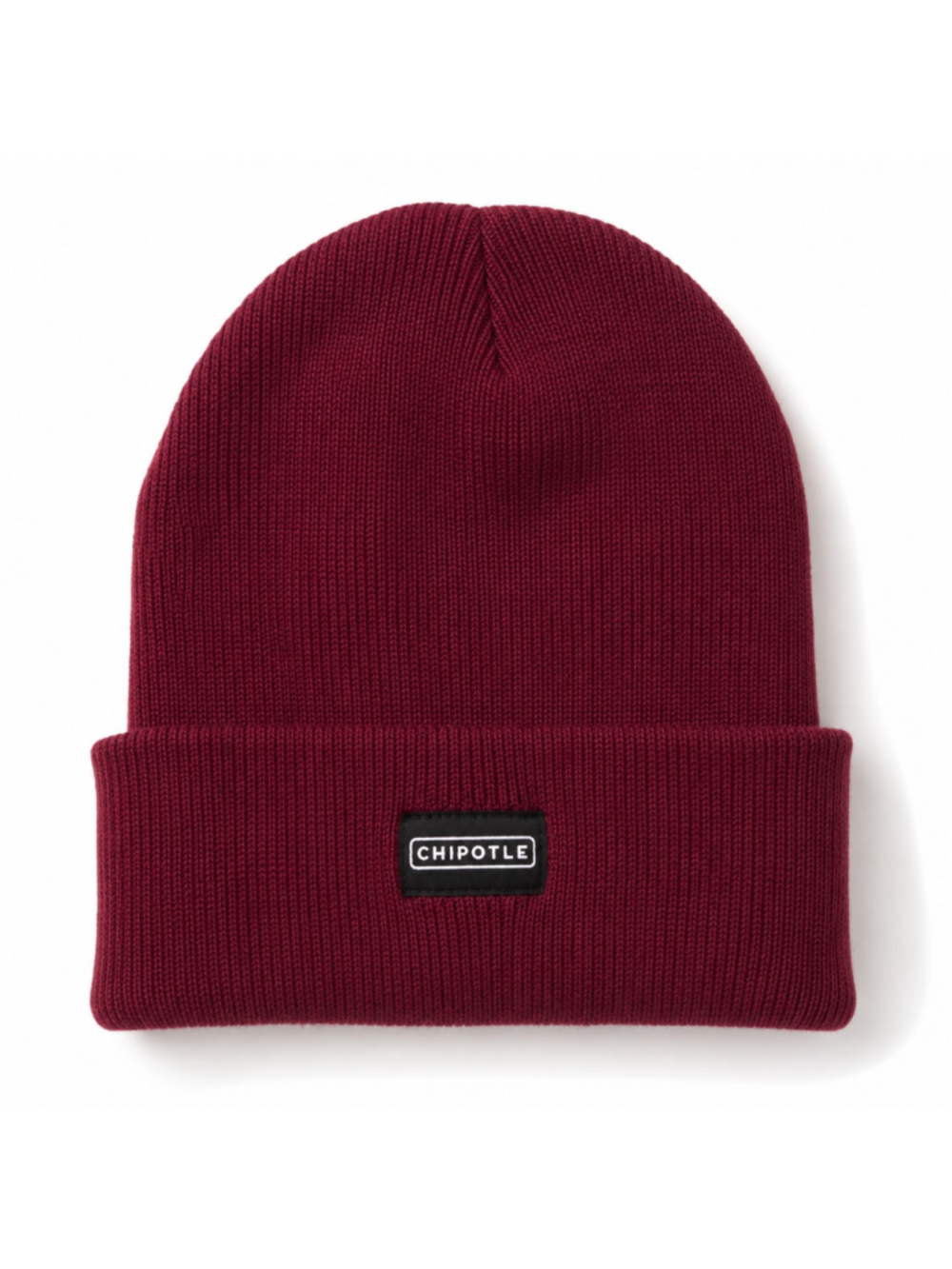 Loomstate Chipotle Organic Cotton Knit Beanie Hat Burgundy NWOT One Size
